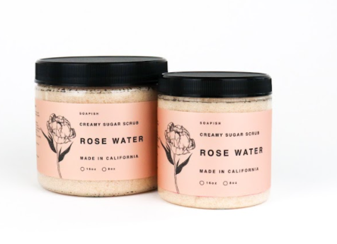 Rose Water Sugar Scrub
